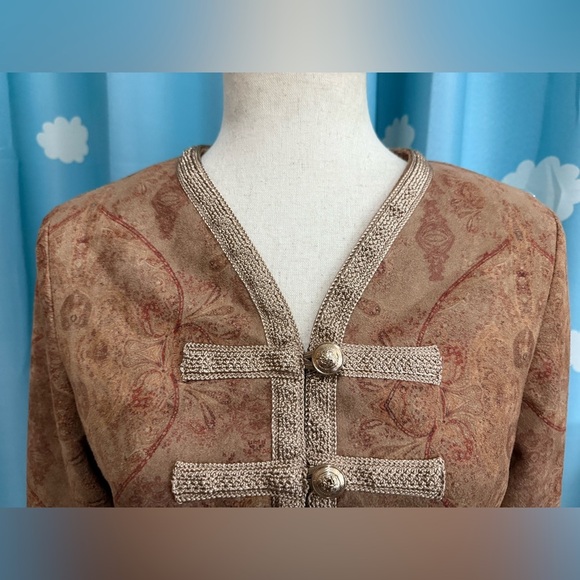 Cider paisley band jacket, military- top M - Picture 2 of 5
